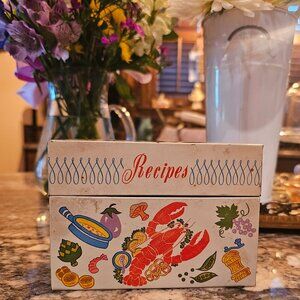 Vintage Metal Recipe Box